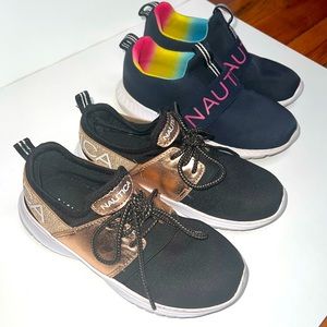 Bundle Nautica girls sneakers size 12